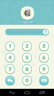 AppLock Theme Blue android App screenshot 0